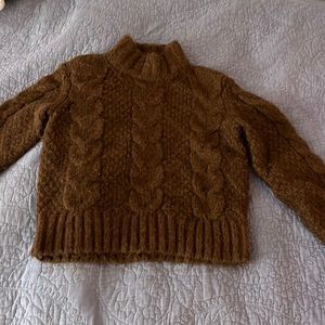 american eagle brown turtleneck sweater